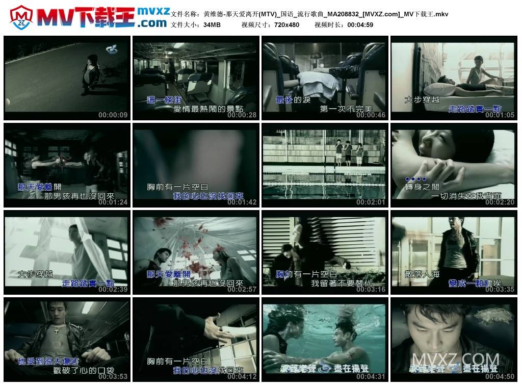 黄维德-那天爱离开(MTV)_国语_流行歌曲_MA208832